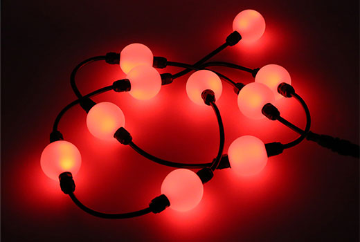Outdoor use DMX RGB LED Ball String